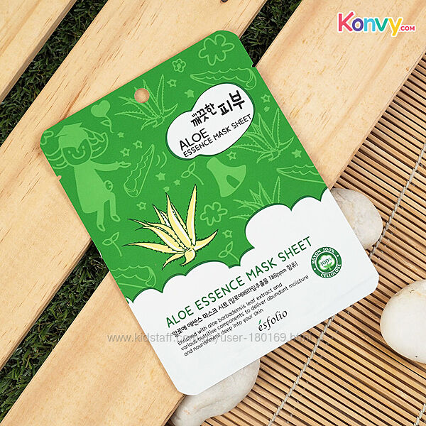 Экстраувлажняющая тканевая маска с алое Esfolio Pure Skin Aloe Essence