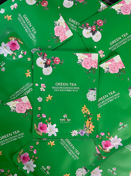 Увлажняющая тканевая маска с экстрактом зеленого чая Eyenlip Green Tea Mask