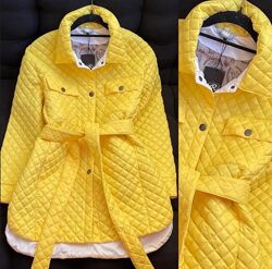 Стеганная куртка- рубашка