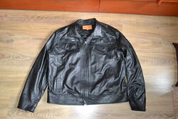 шикарная Итальянская кожаная куртка 60р xxxl мужская кожанка оригинал