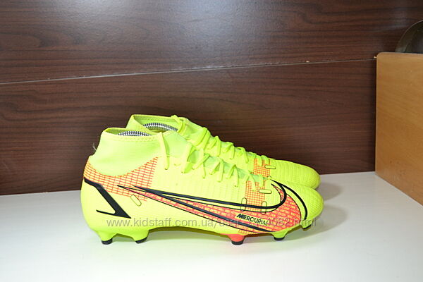 nike mercurial superfly 8 academy fg/mg 41р бутсы шиповки бампы копы