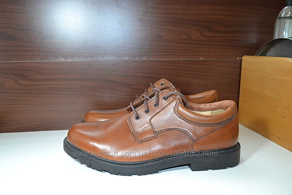 clarks 45-46р туфли полуботинки кожаные оригинал