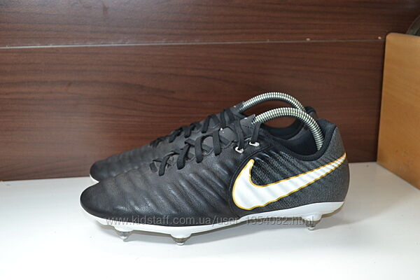 nike tiempo ligera 4 sg 42.5р бутсы кожаные оригинал копочки шиповки