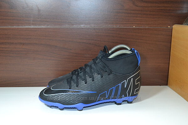nike jr mercurial superfly 9 club fg/mg 36.5р бутсы бампы шиповки 