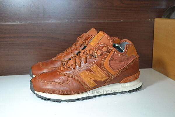 new balance 574 кроссовки 43р кожаные зимние утепленные оригинал