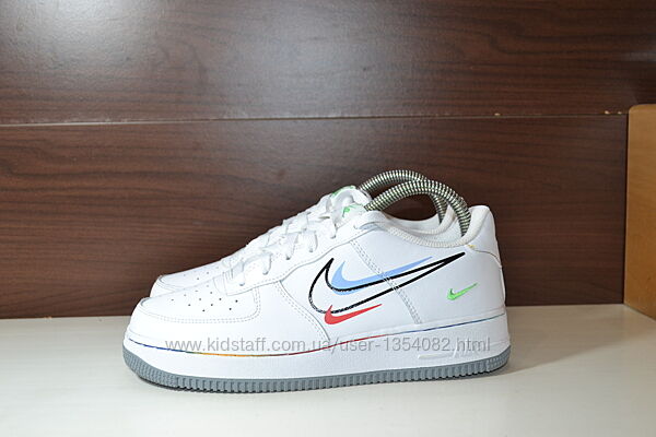 nike air force 1 low multi swoosh 38-38.5р кроссовки кожаные оригинал