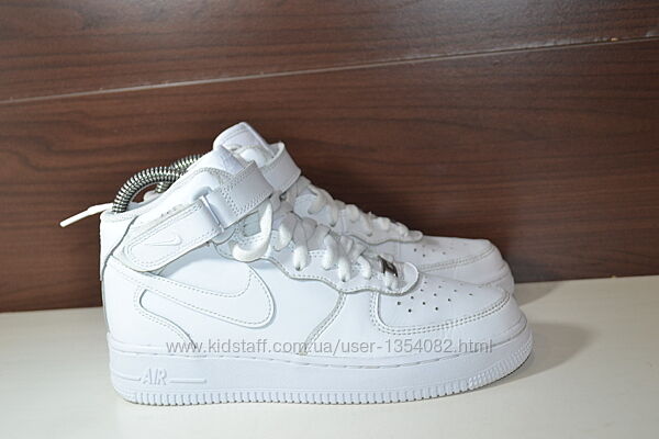 nike air force 1 mid 37.5р кроссовки кожаные хайтопы оригинал