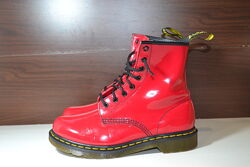 dr. martens 1460w  39р red  кожаные красные ботинки оригинал