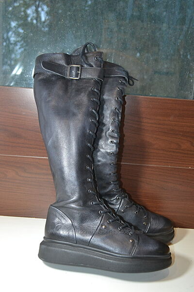 felmini 39р made in italy сапоги ботфорты кожаные оригинал