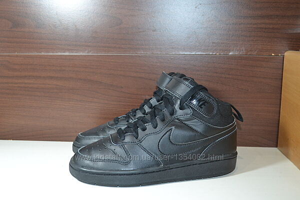 nike court borough mid 2 кроссовки 37.5р хайтопы кожаные оригинал
