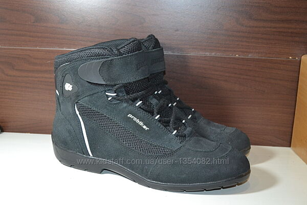 probiker 46-47р мотоботы мото ботинки оригинал кожаные