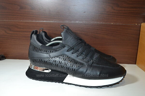 mallet london 45-46р кроссовки кожаные оригинал демисезон сникерсы