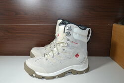 columbia 38р ботинки кожаные зимние оригинал термо снегоходы дутики