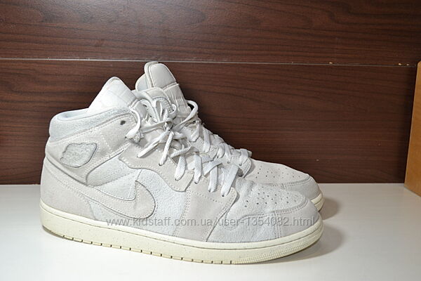 nike jordan 1 mid se craft pale ivory 46р кроссовки хайтопы оригинал