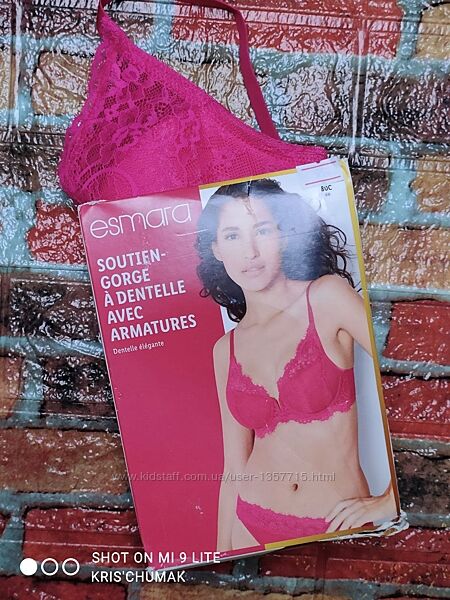 Арт.0033 мереживний бюстгальтер від esmara розмір євро 80с