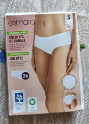 Арт.0195 трусики хіпстери в рубчік набір 3 шт від esmara розмір євро s 36/3