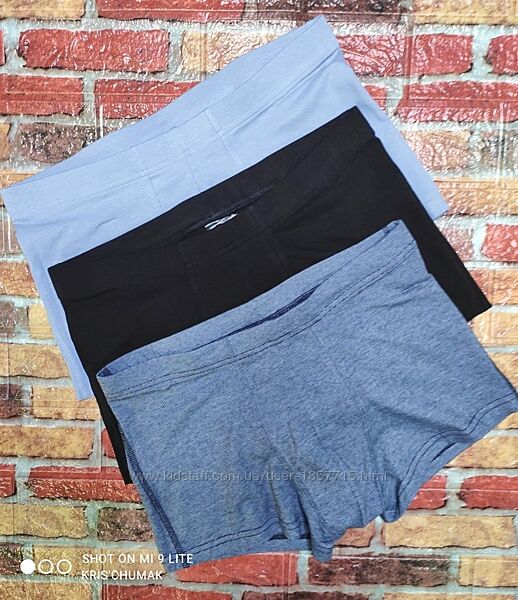 Арт.0250 набір боксери чоловічі 3 шт від h&m размер є