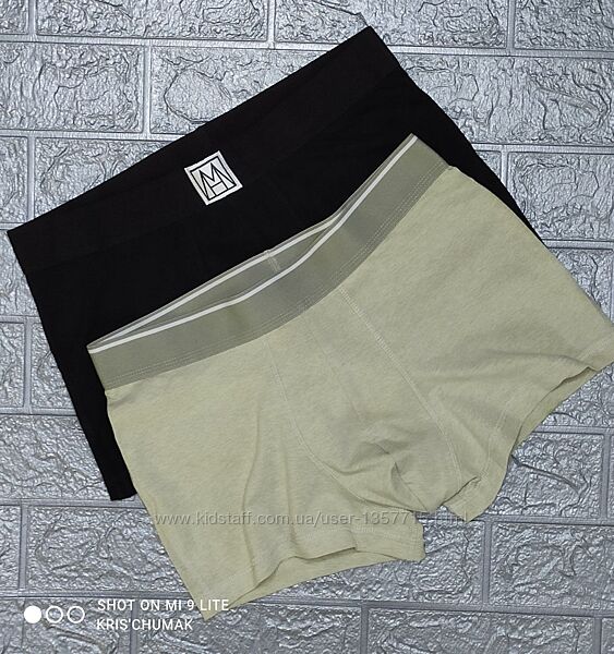 Арт.0254 набір боксери чоловічі від h&m размер євро м
