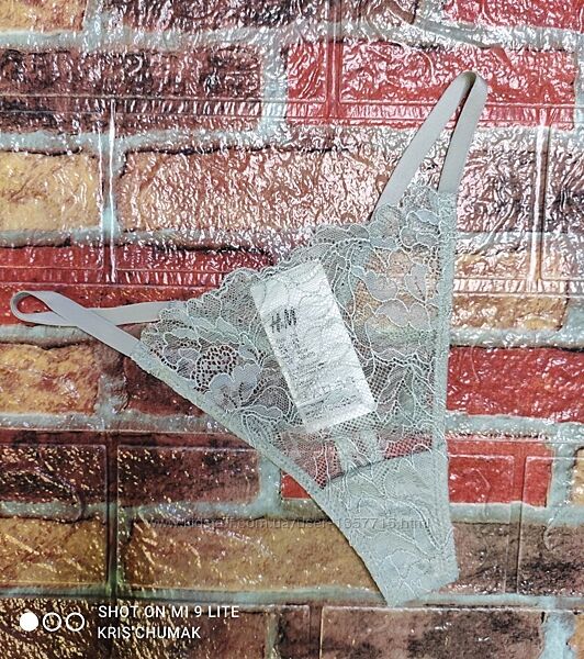 Арт.0269 трусики стрінги мереживні від h&m розмір євро хs