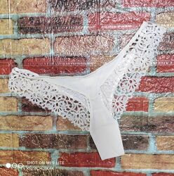 Арт.0279 трусики танга-бразиліана мереживні від h&m розмір євро s