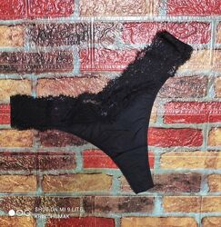 Арт.0286 трусики -танга з мереживом від h&m розмір євро s