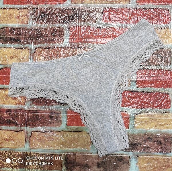 Арт.0295 трусики -танга з мереживом від h&m розмір євро s