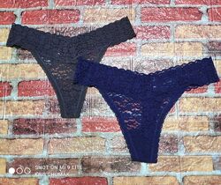 Арт.0310 набір 2шт трусики танга мереживні від h&m розмір євро м