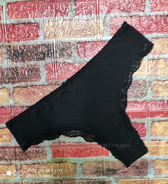 Арт.0330 трусики -танга з мереживом від h&m розмір євро l