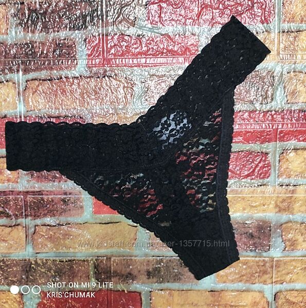 Арт.0340 трусики танга мереживні від h&m розмір євро l