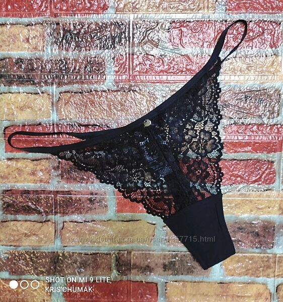 Арт.0341 трусики танга мереживні від h&m розмір євро l