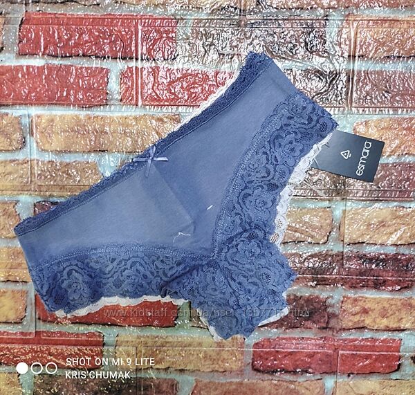 Арт.0360 трусики бразиліана з мереживом набір 5шт від esmara розмір євро хs