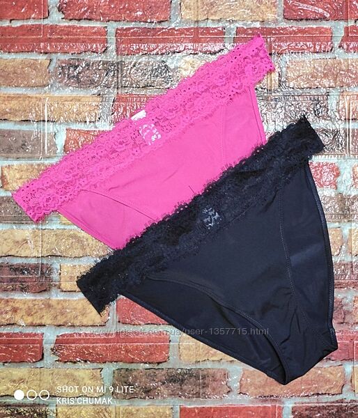 Арт.0371 трусики сліпи з мереживом набір 2 шт від esmara розмір євро м 40/4