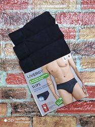 Арт.0407 набір чоловічі трусики бріфисліпи 3шт від livergy разміlр євро l