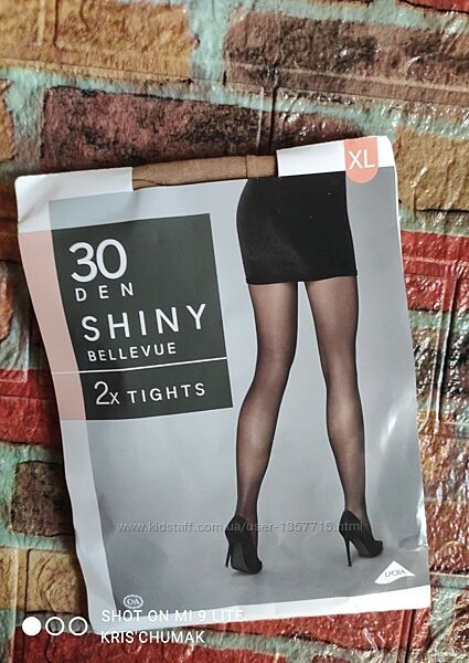 Арт.0430 колготки капронові 2шт 30den від c&a розмір євро хl48/50