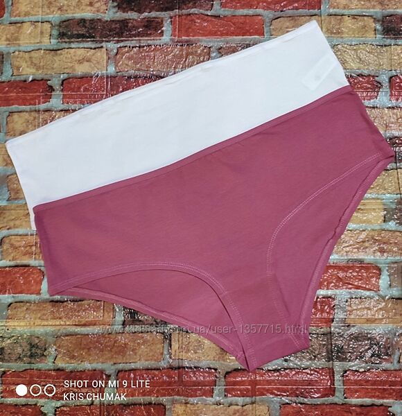 Арт.0481 набір 2шт трусики жіночі хіпстери від c&a розмір євро xxl