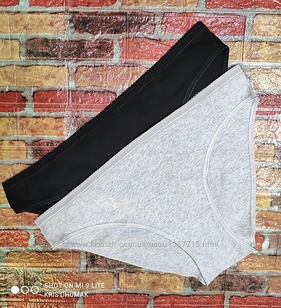 Арт.0488 набір 2шт трусики жіночі сліпибріфи від c&a розмір євро xxl