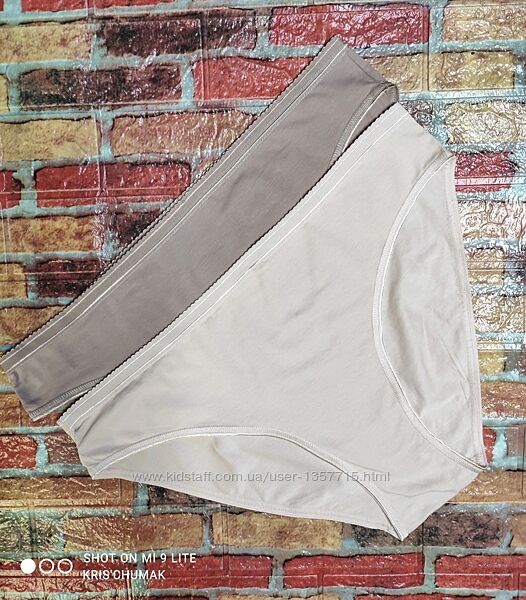 Арт.0489 набір 2шт трусики жіночі сліпибріфи від c&a розмір євро xxl