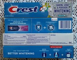Бездоганна посмішка з Crest Plus Baking Soda & Peroxide Whitening 161g. -US