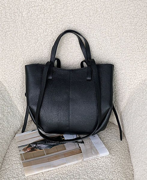 Італійська шкіряна сумка шопер Нова колекція