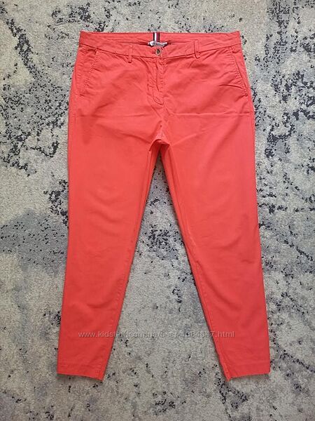 Брендовые зауженые брюки штаны скинни с высокой талией Tommy Hilfiger, 16 р