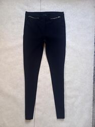 Брендовые черные утягивающие брюки штаны скинни New look, 12 pазмер. 
