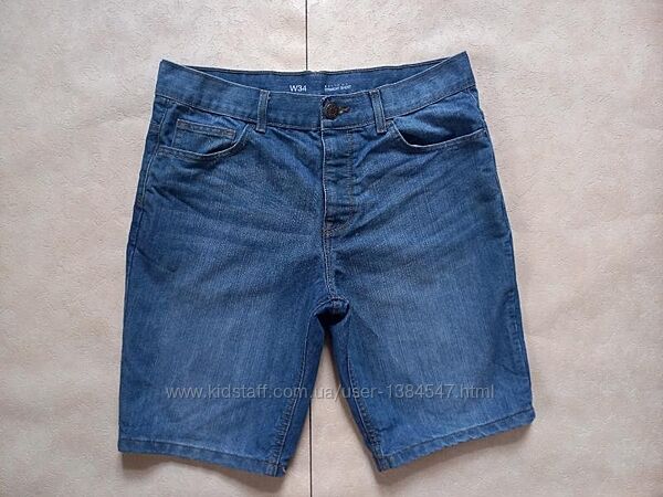 Мужские брендовые джинсовые шорты бриджи Denim co, 34 pазмер. 