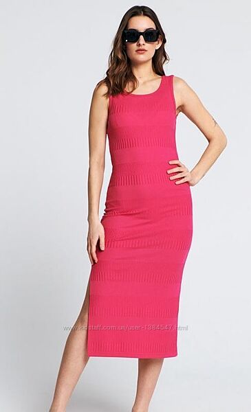 Брендовое новое длинное платье в обтяжку с разрезом Sinsay, L размера.