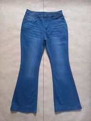 Брендовые джинсы клеш с высокой талией Jeans&co, 14 pазмер. 