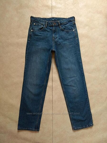  Брендовые прямые джинсы трубы с высокой талией Massimo Dutti, 28 pазмер. 