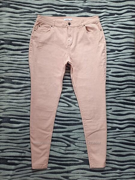 Брендовые джинсы скинни с высокой талией Femme, 44 pазмер.
