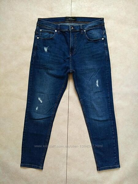 Брендовые джинсы скинни с высокой талией Zara, 44 размер.