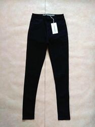 Брендовые джинсы скинни с высокой талией Clockhouse, 36 pазмер.