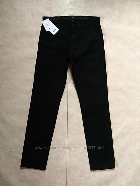 Новые мужские черные брендовые коттоновые джинсы C&A, 30 pазмер.