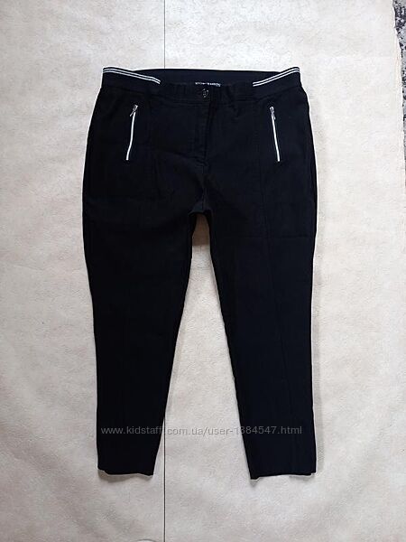 Брендовые черные утягивающие брюки штаны с высокой талией Gerry Weber, 18 р